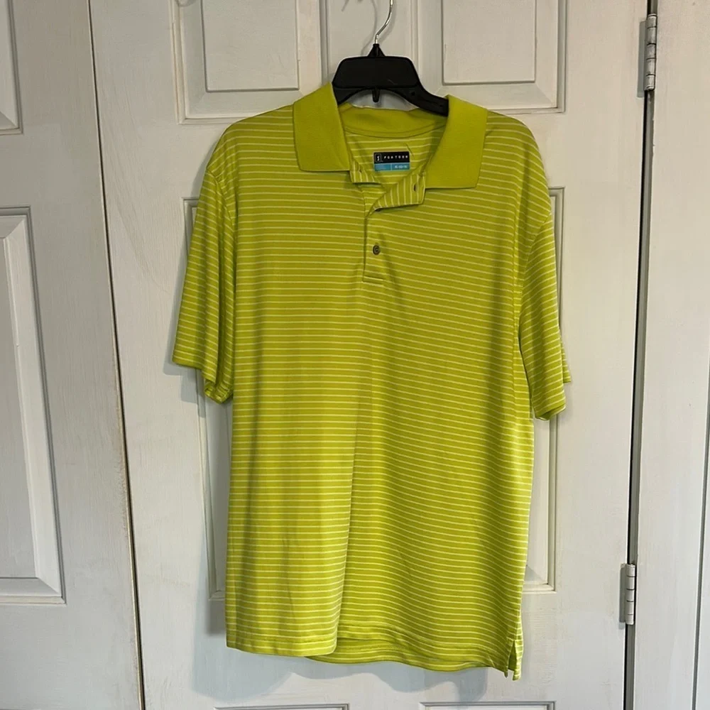 PGA Tour Men’s Neon Green golf polo size XL